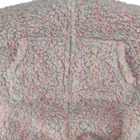 Justice Multi Color Fleece One Piece Hooded Pajamas Size 12 Girl’s - Picture 5 of 5